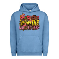 Pigment Pebble Blue she belongs among the wildflowers Urban Hoodie - NancyCooperArtShop