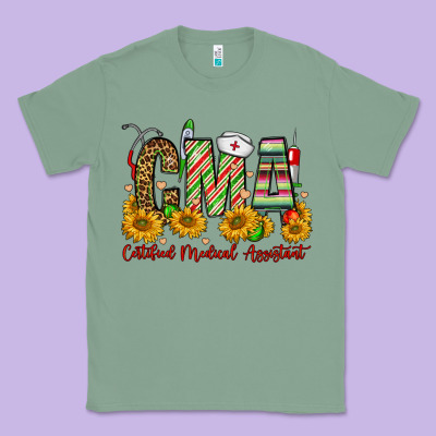 Christmas Cma Certified Medical Assistant Classic Tee Designed By Fadigitalartstudio