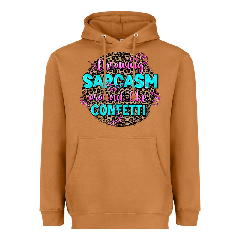 Throwing Sarcasm Around Like Confetti Heavyweight Hoodie by AdoDesignShop | Teevron