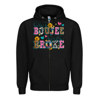 Black kinda boujee kinda broke Zipper Hoodie - Zillion Design Studio