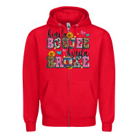 Red kinda boujee kinda broke Zipper Hoodie - Zillion Design Studio