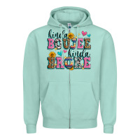 Seafoam kinda boujee kinda broke Zipper Hoodie - Zillion Design Studio
