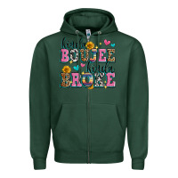 Sports Green kinda boujee kinda broke Zipper Hoodie - Zillion Design Studio