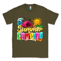 Army Green summer camping Classic Tee - texasbilliewilder