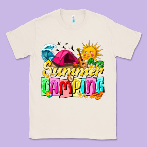 Summer Camping Classic Tee Designed By Texasbilliewilder