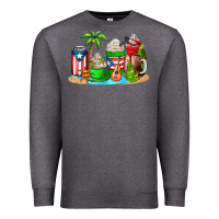 Charcoal Heather puerto rico coffee cups Premium Sweatshirt - AdoDesignShop