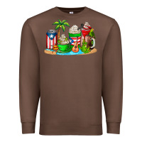 Chestnut puerto rico coffee cups Premium Sweatshirt - AdoDesignShop