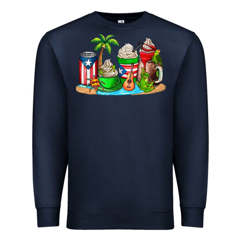 Puerto Rico Coffee Cups Premium Sweatshirt by AdoDesignShop | Teevron