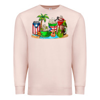 Pale Pink puerto rico coffee cups Premium Sweatshirt - AdoDesignShop
