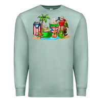 Seafoam puerto rico coffee cups Premium Sweatshirt - AdoDesignShop
