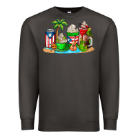 Smoke puerto rico coffee cups Premium Sweatshirt - AdoDesignShop