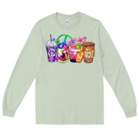 Matcha hippie coffee cups Long Sleeve Tee - Zillion Design Studio