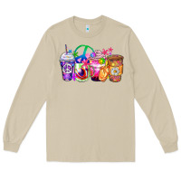 Mushroom hippie coffee cups Long Sleeve Tee - Zillion Design Studio