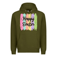 Army Green happy easter Premium Hoodie - MaliasSmallBusiness