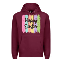 Burgundy happy easter Premium Hoodie - MaliasSmallBusiness