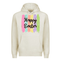 Oatmeal Heather happy easter Premium Hoodie - MaliasSmallBusiness