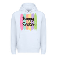 White happy easter Premium Hoodie - MaliasSmallBusiness