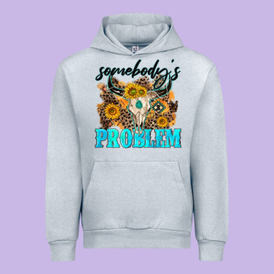 Somebodys Problem Urban Hoodie Designed By Nancycooperartshop
