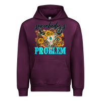 Mauve Wine somebodys problem Urban Hoodie - NancyCooperArtShop