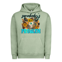 Pigment Oil Green somebodys problem Urban Hoodie - NancyCooperArtShop