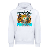 White somebodys problem Urban Hoodie - NancyCooperArtShop