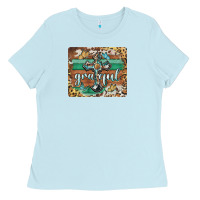 Baby Blue grateful cross mousepad Ladies Tee - BarkalooDesign