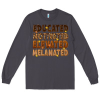 Smoke melanin educated motivated elevated melanated Long Sleeve Tee - texasbilliewilder