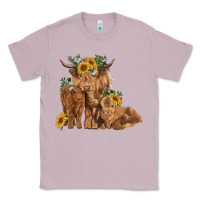 Lilac highland cow family Classic Tee - RanaPortraitStore