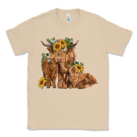 Mushroom highland cow family Classic Tee - RanaPortraitStore