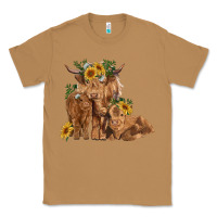 Toasted Coconut highland cow family Classic Tee - RanaPortraitStore