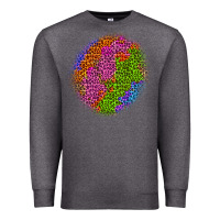 Charcoal Heather halloween leopard patch 5 Premium Sweatshirt - BundleAndBundleShop
