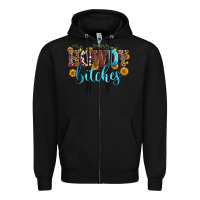 Black howdy bitches Zipper Hoodie - Zillion Design Studio