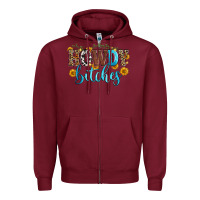 Burgundy howdy bitches Zipper Hoodie - Zillion Design Studio