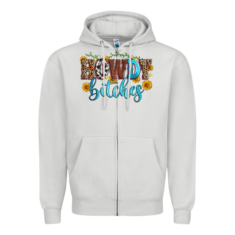 Howdy Bitches Zipper Hoodie by Zillion Design Studio | Teevron