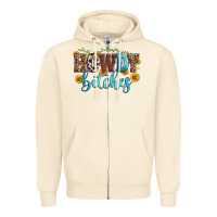 Sandshell howdy bitches Zipper Hoodie - Zillion Design Studio