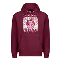 Burgundy Easter vibes Premium Hoodie - MaliasSmallBusiness
