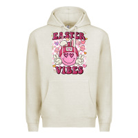 Oatmeal Heather Easter vibes Premium Hoodie - MaliasSmallBusiness