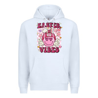 White Easter vibes Premium Hoodie - MaliasSmallBusiness