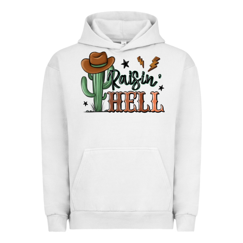 Raisin Hell Cowboy Cactus Urban Hoodie by MaliasSmallBusiness | Teevron