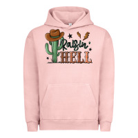 Pigment Salmon raisin hell cowboy cactus Urban Hoodie - MaliasSmallBusiness
