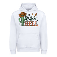 White raisin hell cowboy cactus Urban Hoodie - MaliasSmallBusiness
