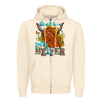 Sandshell don't be a salty heifer Zipper Hoodie - Zillion Design Studio