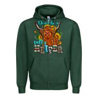 Sports Green don't be a salty heifer Zipper Hoodie - Zillion Design Studio