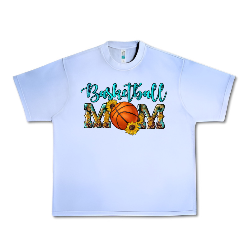 Western Leopard Camouflage Sunflowers Glitter Mom Basketball Urban Heavy Tee by Artiststas | Teevron