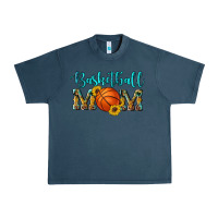 Midnight Navy western leopard camouflage sunflowers glitter mom basketball Urban Heavy Tee - Artiststas