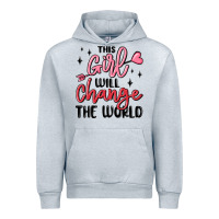 Heather Grey this girl will change the world Urban Hoodie - MaliasSmallBusiness