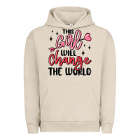 Pigment French Oak this girl will change the world Urban Hoodie - MaliasSmallBusiness