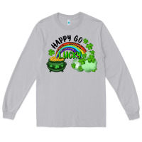 Moon Dust Happy Go Lucky Rainbow Shamrocks And Pot Of Gold Long Sleeve Tee - RanaPortraitStore