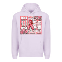 Lilac cancer words Premium Hoodie - MaliasSmallBusiness