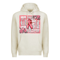 Oatmeal Heather cancer words Premium Hoodie - MaliasSmallBusiness
